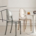 特價-設計師愛用款 北歐 極簡現代風格 壓克力 圓背 鬼椅 透明琥珀椅_1