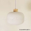 日式 北歐 極簡 設計師的燈款 實木 奶白玻璃 綾羅 吊燈 -B款_3