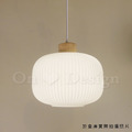 日式 北歐 極簡 設計師的燈款 實木 奶白玻璃 綾羅 吊燈 -B款_5