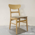北歐極簡 設計款 小清新 餐椅 實木 餐廳椅 日式 巴特 餐椅 原木色-咖皮_3