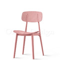 北歐風 小清新 輕工業風 多彩 普普風格 洞洞 夏洛特 餐椅 -粉色