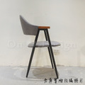 特價商品-法式 復古 工業風 鐵 實木 餐椅 SVA 扶手 餐椅 -霧灰色 皮革_6