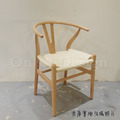 經典 餐廳 歐芬蘭極簡風 實木Y Chair餐椅 100% 原木/原藤 (復刻板)_5