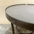 復古 美式 VINTAGE 工業風格家具 天然岩石 燒岩桌面 灰岩 茶几 -60CM_3