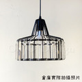 美式 奢華風 設計師燈款 走道燈 金屬 鐵塔水晶 吊燈 -黑色_2
