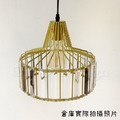 美式 奢華風 設計師燈款 走道燈 金屬 鐵塔水晶 吊燈 -金色_3