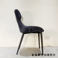LUXURY 美式 極簡 奢華風 無扶手 書房椅 亞尼 雙色 餐椅 - 灰 黑_6
