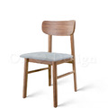 北歐極簡 設計款 小清新風格 餐椅 實木 餐廳椅 日式 艾絲 餐椅 胡桃-灰