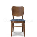 北歐極簡 設計款 餐椅 實木 餐廳椅 日式 夏爾 餐椅 柚木色-普魯士藍