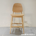 北歐 簡約 風格 酒吧 家具 咖啡廳 夏爾 實木 靠背 中島 吧台椅 原木色 -60 H_2