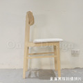 北歐極簡 設計款 小清新風格 餐椅 實木 餐廳椅 日式 艾絲 餐椅 洗白色/米_5