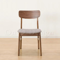北歐極簡 設計款 小清新風格 餐椅 實木 餐廳椅 日式 艾絲 餐椅 胡桃-灰_2