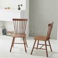 特價-北歐極簡 設計款 小清新風格 無扶手餐椅 餐廳椅 stick chair 溫莎 線條椅 胡桃色_2