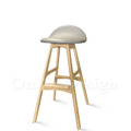 丹麥設計師 BUCK STOOL 實木 吧台椅 艾瑞克 ERIC 高 吧椅 灰/原木色