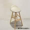 丹麥設計師 BUCK STOOL 實木 吧台椅 艾瑞克 ERIC 高 吧椅 灰/原木色_3
