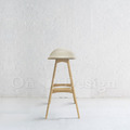 丹麥設計師 BUCK STOOL 實木 吧台椅 艾瑞克 ERIC 高 吧椅 灰/原木色_1