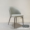 美式 極簡餐廳椅 座椅 無扶手 莎莉 餐椅- 蘋果綠皮_3