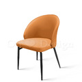 美式 極簡餐廳椅 座椅 無扶手 莎莉 餐椅- 橘咖皮