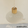 日式 北歐 極簡 設計師的燈款 實木 奶白 玻璃 燈籠 吊燈_2