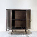 Vintage LOFT 法式 工業風 復古 鐵件 古銅色 金曼 收納 展示櫃_3