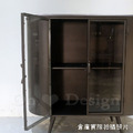 Vintage LOFT 法式 工業風 復古 鐵件 古銅色 金曼 收納 展示櫃_4