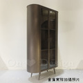 Vintage LOFT 法式 工業風 復古 鐵件 古銅色 金曼 玻璃 收納 展示 高櫃_3