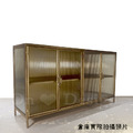 Vintage LOFT 法式 工業風 復古 鐵件 展示櫃 長虹玻璃 斯萊特 櫥櫃 矮櫃 收納櫃 古銅金_4