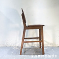 北歐 簡約 風格 酒吧 家具 咖啡廳 夏爾 實木 靠背 中島 吧台椅 胡桃色 -60 H_7