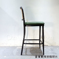 復古 工業風 鐵 酒吧 吧椅 仿藤 麥德 中島 吧台椅 兩種高度 綠皮 -座高 65 & 73CM_7
