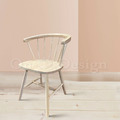 北歐 設計款 小清新風格 無扶手餐椅 餐廳椅 104 圓背溫莎椅 實木 洗白木色_2