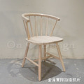 北歐 設計款 小清新風格 無扶手餐椅 餐廳椅 104 圓背溫莎椅 實木 洗白木色_5