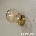 丹麥設計 北歐 走道燈 金屬 鍍金 鐵 玻璃 回歸 直紋 琥珀色壁燈-15CM_4