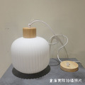 日式 北歐 極簡 設計師的燈款 實木 奶白玻璃 綾羅 吊燈 -D款_7