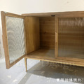 北歐 極簡 客廳 日式風格家具 藤面 長虹玻璃 長藤 收納 餐邊櫃 -120 CM_6