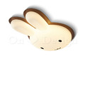 北歐 兒童房 房間 多彩超薄 兔兔 調光 變光 LED 吸頂燈 (附遙控) -胡桃色