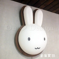 北歐 兒童房 房間 多彩超薄 兔兔 調光 變光 LED 吸頂燈 (附遙控) -胡桃色_3