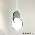 Loft 北歐 設計師的燈款 餐廳燈 走道燈 LED 光行環 吊燈 銀色_7
