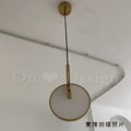 Loft 北歐 設計師的燈款 餐廳燈 走道燈 LED 光行環 吊燈 金色_8
