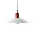丹麥設計 北歐 餐吊燈 莫蘭迪 雙色 閣樓 吊燈 上紅 下白