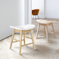 北歐 風格 LOFT 風格家具 餐廳桌 板凳 實木 微笑洗白木 矮凳_2