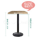 MIT 手做 台灣製 工業風 Loft 圓環 60CM 吧檯桌-訂製款_3