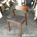 北歐 經典 餐廳 芬蘭極簡風 實木 日式 多羅 餐椅 胡桃色 /深灰布_4