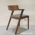 北歐 經典 餐廳 芬蘭極簡風 實木 日式 多羅 餐椅 胡桃色 /深灰布_7