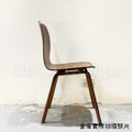 日式 極簡 設計款 曲木板 餐椅 餐廳椅 咖啡廳椅 禾木 餐椅-胡桃色_7