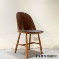 日式 極簡 設計款 曲木板 實木 餐椅 餐廳椅 咖啡廳椅 辛尼斯 胡桃 軟墊餐椅_4
