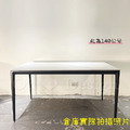 北歐 極簡 餐廳桌 書桌 耐高溫 懷特 大理石紋 岩板 鋁合金腳 餐桌 三種尺寸_3