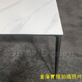 北歐 極簡 餐廳桌 書桌 耐高溫 懷特 大理石紋 岩板 鋁合金腳 餐桌 三種尺寸_5