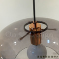 復古酒吧 玻璃 美式 風格 餐廳聽 復古 玻璃燈罩 蘿浮 玻璃 吊燈-煙燻_6