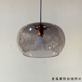 復古酒吧 玻璃 美式 風格 餐廳聽 復古 玻璃燈罩 蘿浮 玻璃 吊燈-煙燻_4