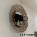 LUXURY 美式 奢華風 LOFT 浴室鏡 化妝鏡 玄關鏡 雕花 蒲纹 銅鼎圓鏡_3